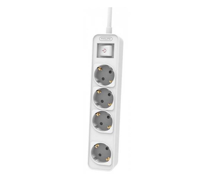 Listwa zasilająca PHILIPS Listwa zasilająca - 4 gniazda 1.5m Phil-CHP2144W/60